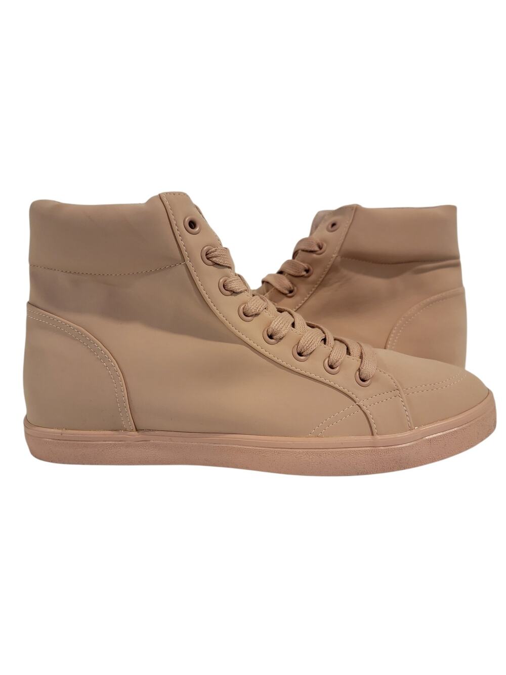 ASOS Men's Blush Pink High Top Sneakers Casual Shoes US 9  (fits US8) NEW